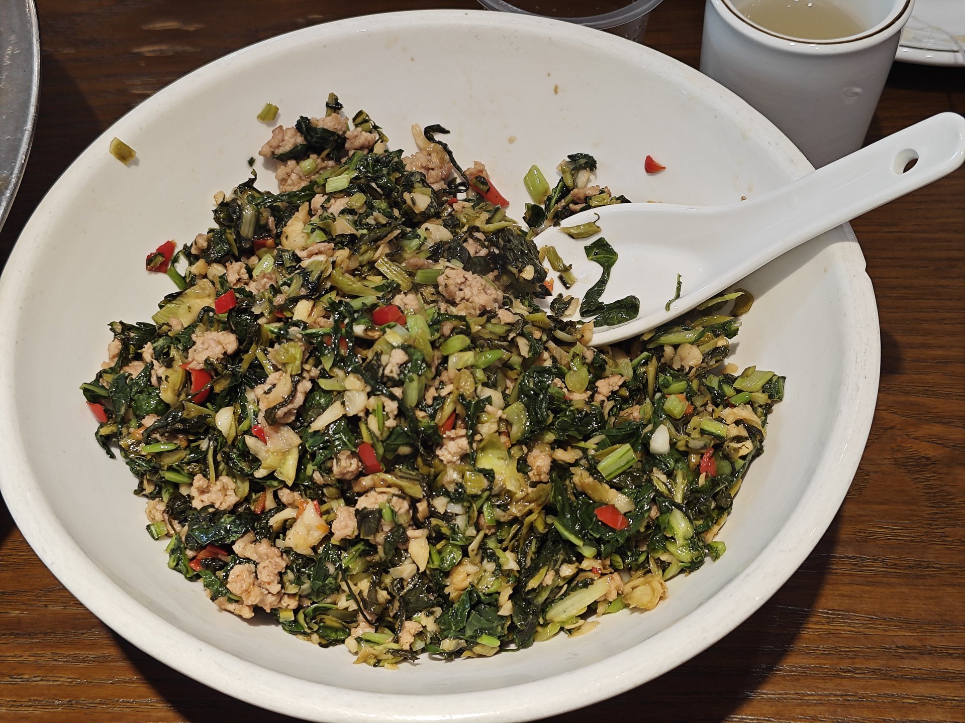 广殿渔村的烫萝卜菜肉泥