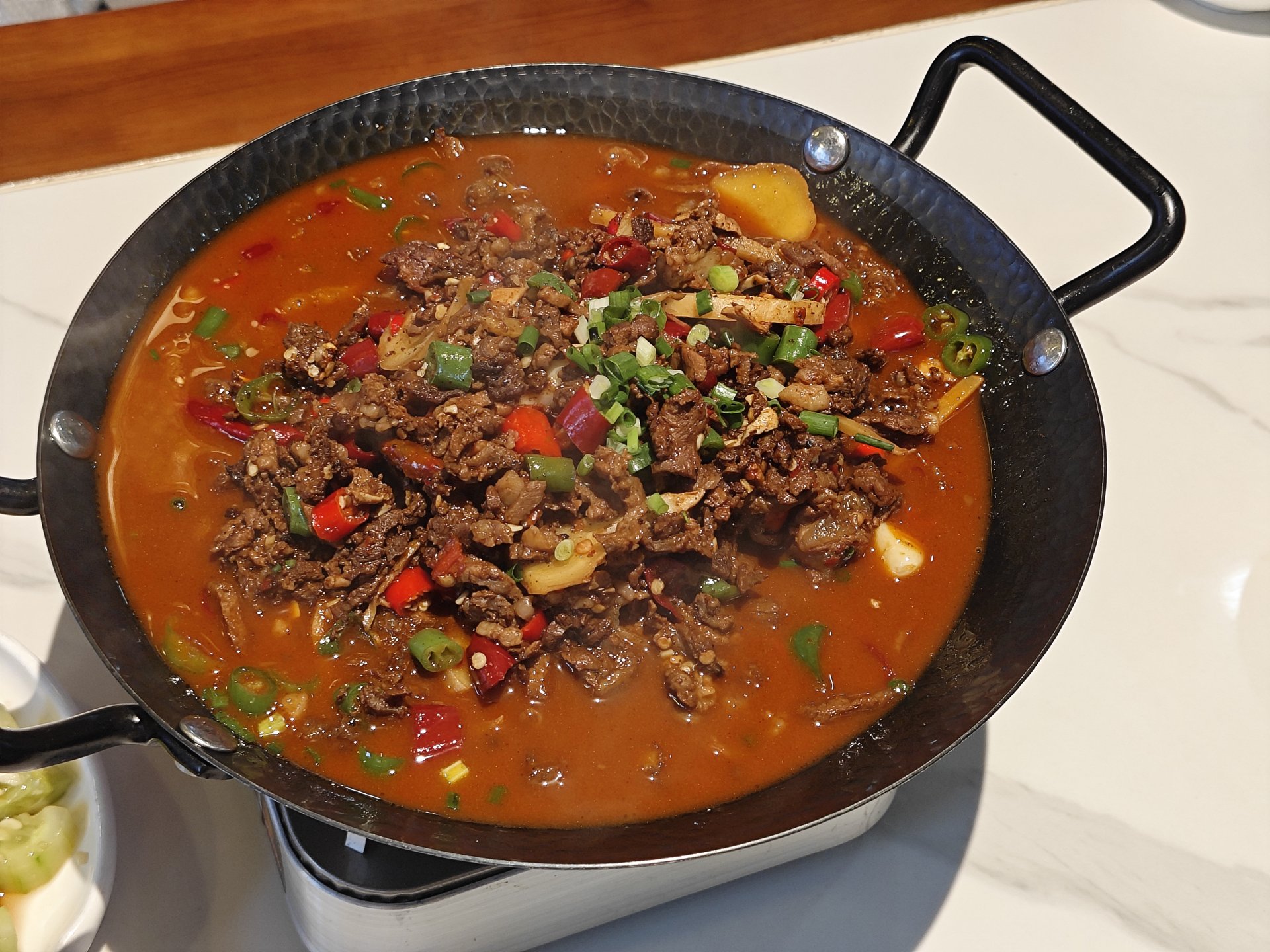 抵达张家界后吃的小炒黄牛肉